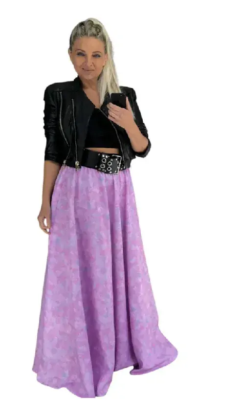 DLOUHÁ SUKNĚ - MAXI SUKNĚ BOROS SK-L-PIN 02